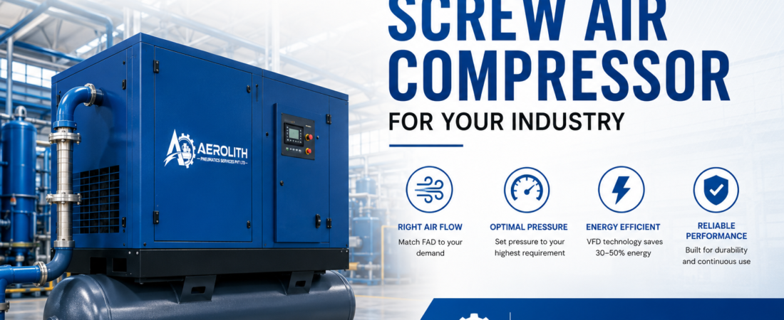 Choosing the Right Screw Air Compressor for Your Industry | AP Compressors Nepal
